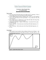 Centroid of a Thin Prismatic Plate (3% of final grade) Due: June 8 ...