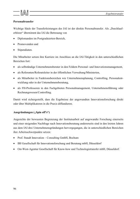 Jahresbericht 2004/2005 - Institut fÃ¼r angewandte ...