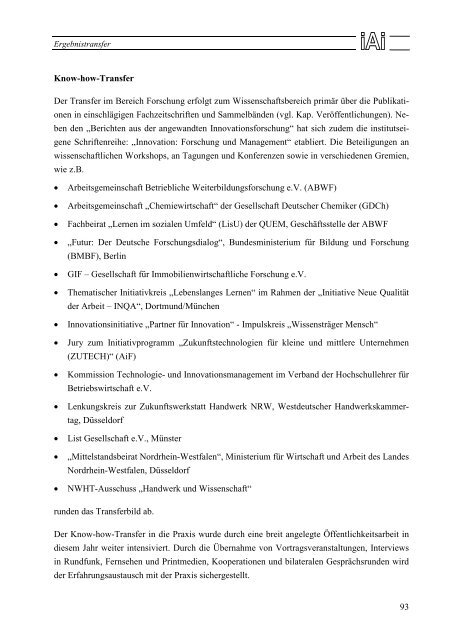 Jahresbericht 2004/2005 - Institut fÃ¼r angewandte ...