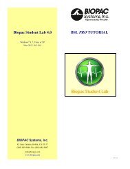 Biopac student lab software Biopac student lab software