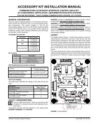 ACCESSORY KIT INSTALLATION MANUAL - UPGNet