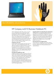 HP Compaq nx6310 Business Notebook PC ... - am4computers