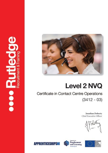 Level 2 NVQ Certificate in Contact Centre Operations - Training