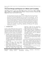 Structural Design and Response in Collision and Grounding