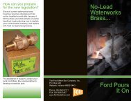 No-Lead Waterworks Brass... Ford Pours It On - Ford Meter Box