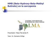 HMB (Beta-Hydroxy-Beta-Methyl Butirato) en la sarcopenia