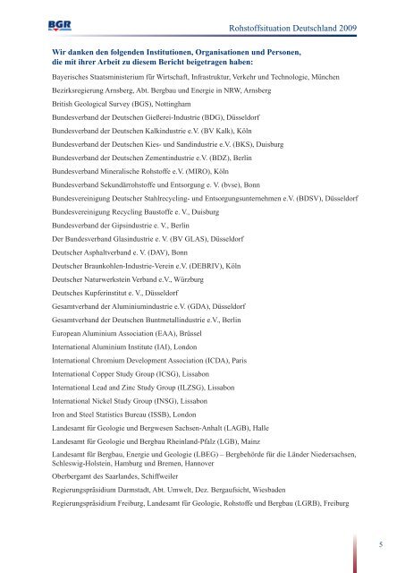 Rohstoffwirtschaftliche Länderstudie - BGR