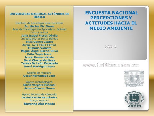 IIJ_Encuesta Nacional DE Percepciones y ACTITUDES hacia el Medio Ambiente