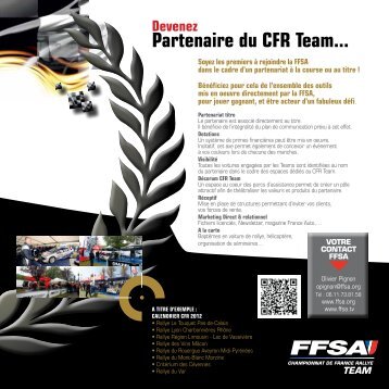 Partenaire du CFR Team... - FFSA