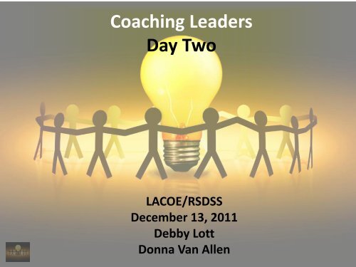Coaching Leaders Workshop - rsdss