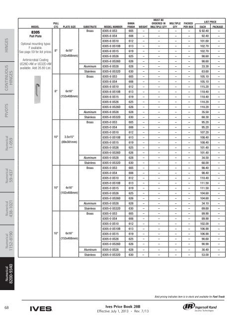 Ives Price Book - Top Notch Distributors, Inc.