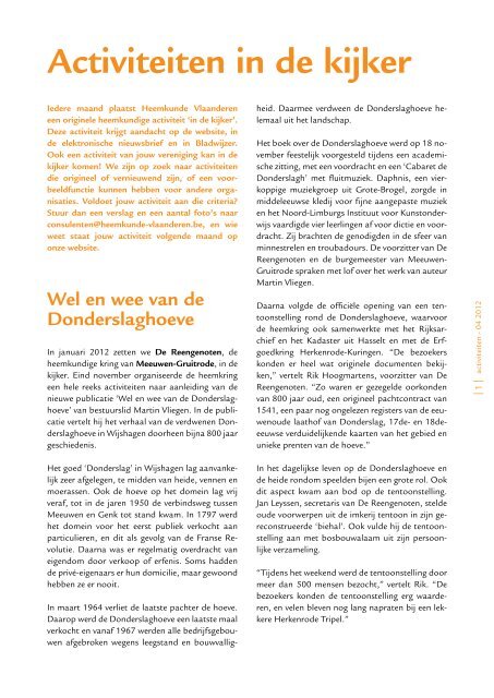 Bladwijzer 4 (pdf, 1,9 mb) - Heemkunde Vlaanderen