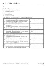 CEF student checklists - Global