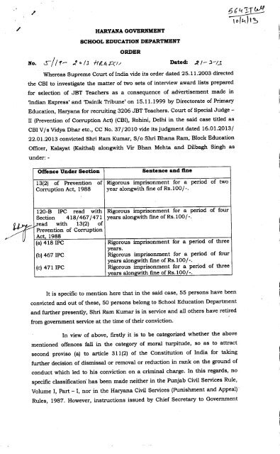 Department of School Education TLg 644)1__ Haryana