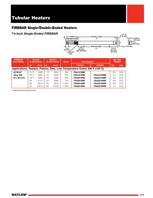 Heater Catalog - Watlow