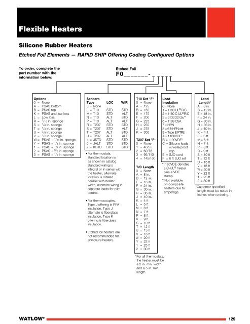 Heater Catalog - Watlow