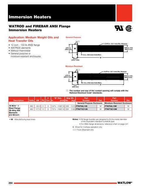 Heater Catalog - Watlow