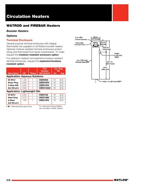 Heater Catalog - Watlow