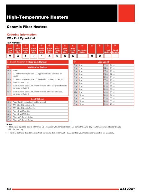 Heater Catalog - Watlow