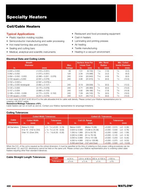 Heater Catalog - Watlow