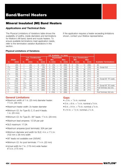 Heater Catalog - Watlow