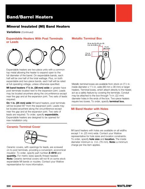 Heater Catalog - Watlow