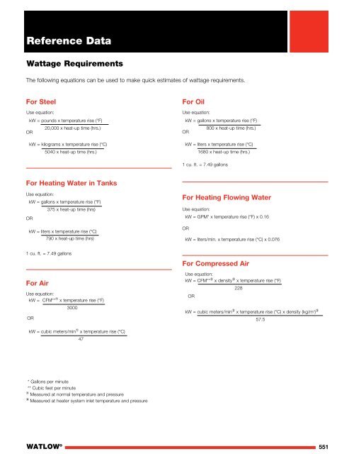 Heater Catalog - Watlow