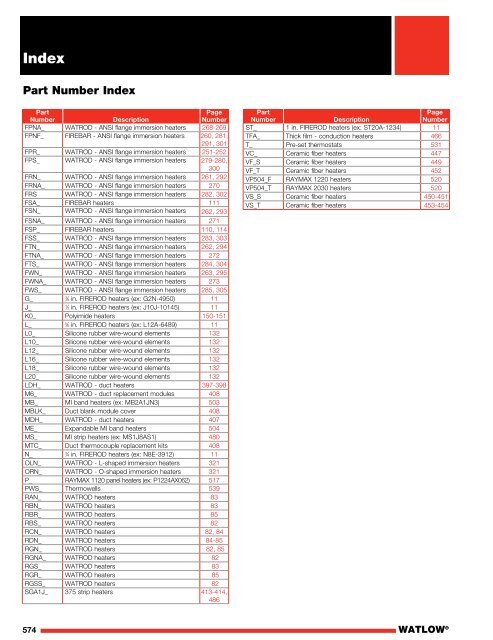 Heater Catalog - Watlow