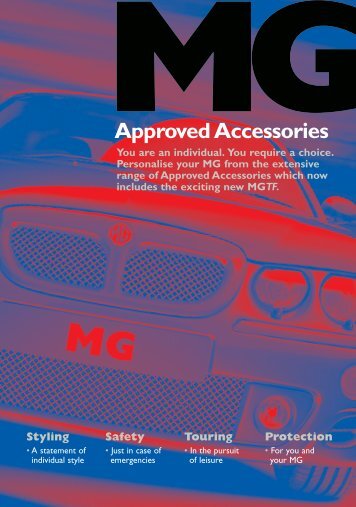 MGZ new brochure 2002 - mg rover servis