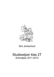 Studiewijzer klas 2T - St. Jorisschool Nijmegen