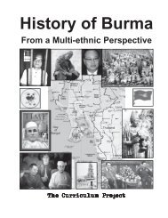 History of Burma: A Multi-ethnic Perspective - The Curriculum Project