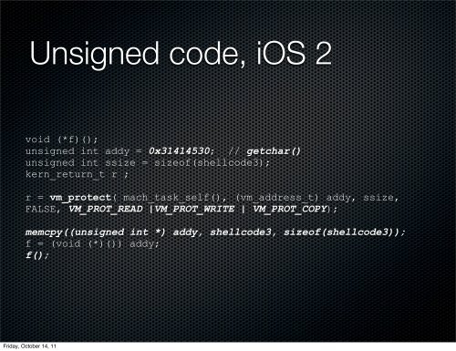 Breaking iOS Code Signing - Reverse Engineering Mac OS X