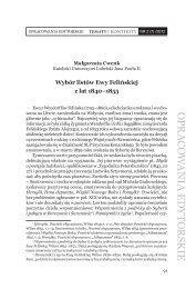 Wybór listów Ewy FeliÅskiej z lat 1840-1855