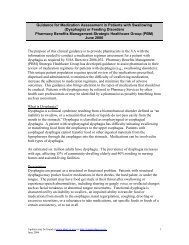 Dysphagia, Recommendations for Medication Assessment