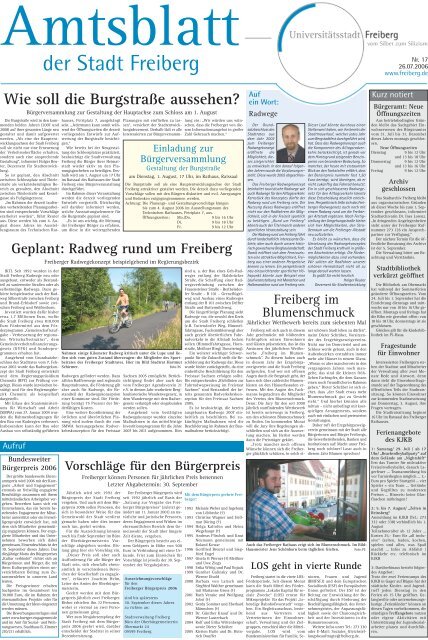 Geplant: Radweg rund um Freiberg - Universitätsstadt Freiberg