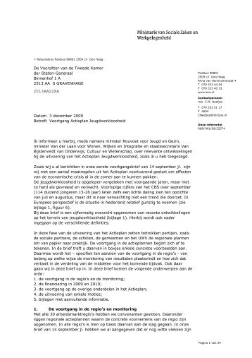 Brief Voortgang Actieplan Jeugdwerkloosheid - Vereniging van ...