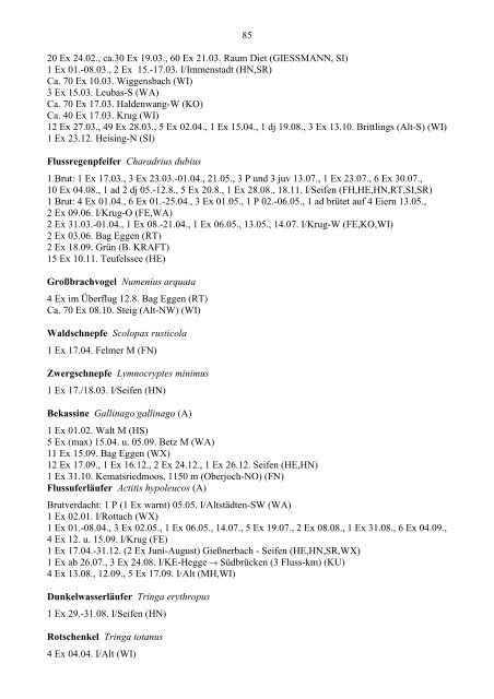 Beobachtungen 2006 - LBV-Kempten-Oberallgaeu