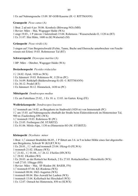 Beobachtungen 2006 - LBV-Kempten-Oberallgaeu