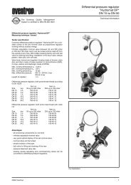 Differential pressure regulator Ã¢Â€ÂHydromat DPÃ¢Â€Âœ DN 15 to ... - Oventrop