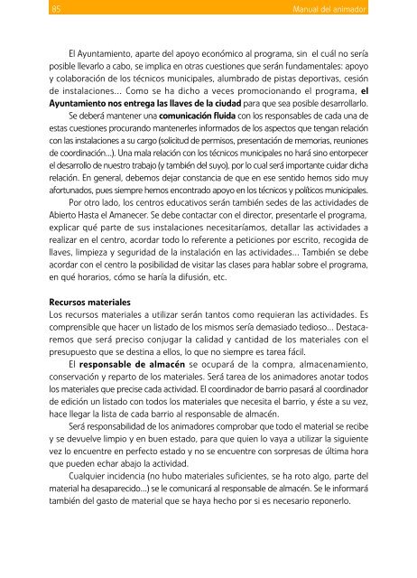 Manual del animador - Plan Nacional sobre drogas