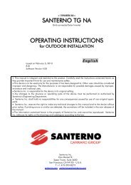 SANTERNO TG NA OPERATING INSTRUCTIONS