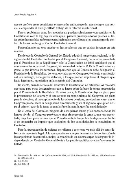 Compromiso político y organismos de control - Repositorio UASB ...