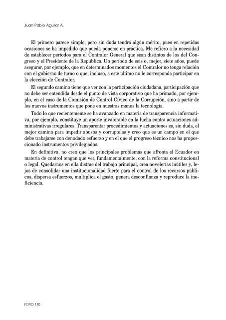 Compromiso político y organismos de control - Repositorio UASB ...