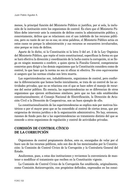 Compromiso político y organismos de control - Repositorio UASB ...