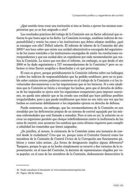 Compromiso político y organismos de control - Repositorio UASB ...
