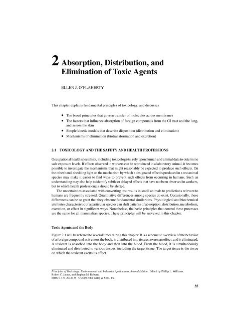 PRINCIPLES OF TOXICOLOGY - Biology East Borneo