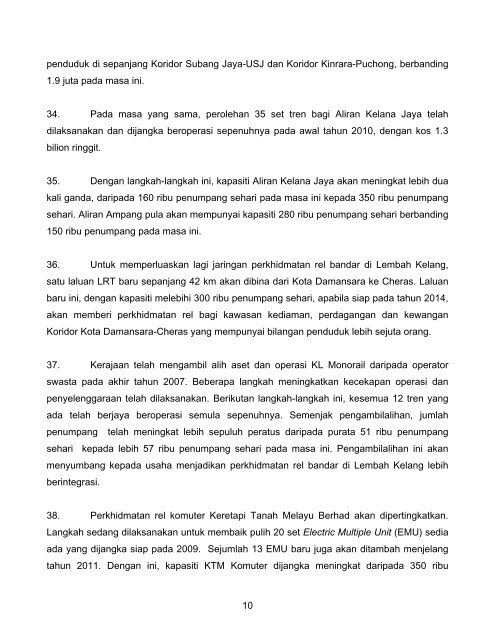 1 UCAPAN BAJET TAHUN 2009 Oleh YAB DATO' SERI ... - Treasury