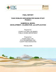 FINAL REPORT PASO ROBLES GROUNDWATER BASIN STUDY PHASE II ...