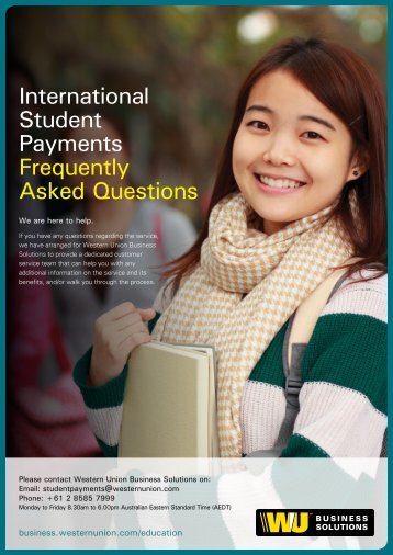 Frequently Asked Questions - International Students