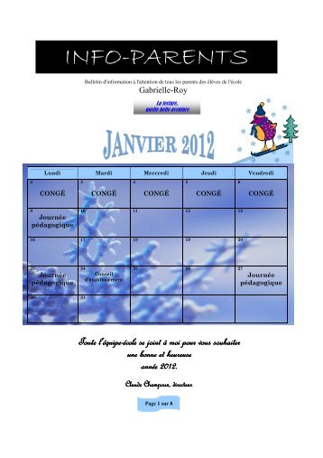 INFO-PARENTS - Bureau virtuel de la CSSMI - Commission scolaire ...